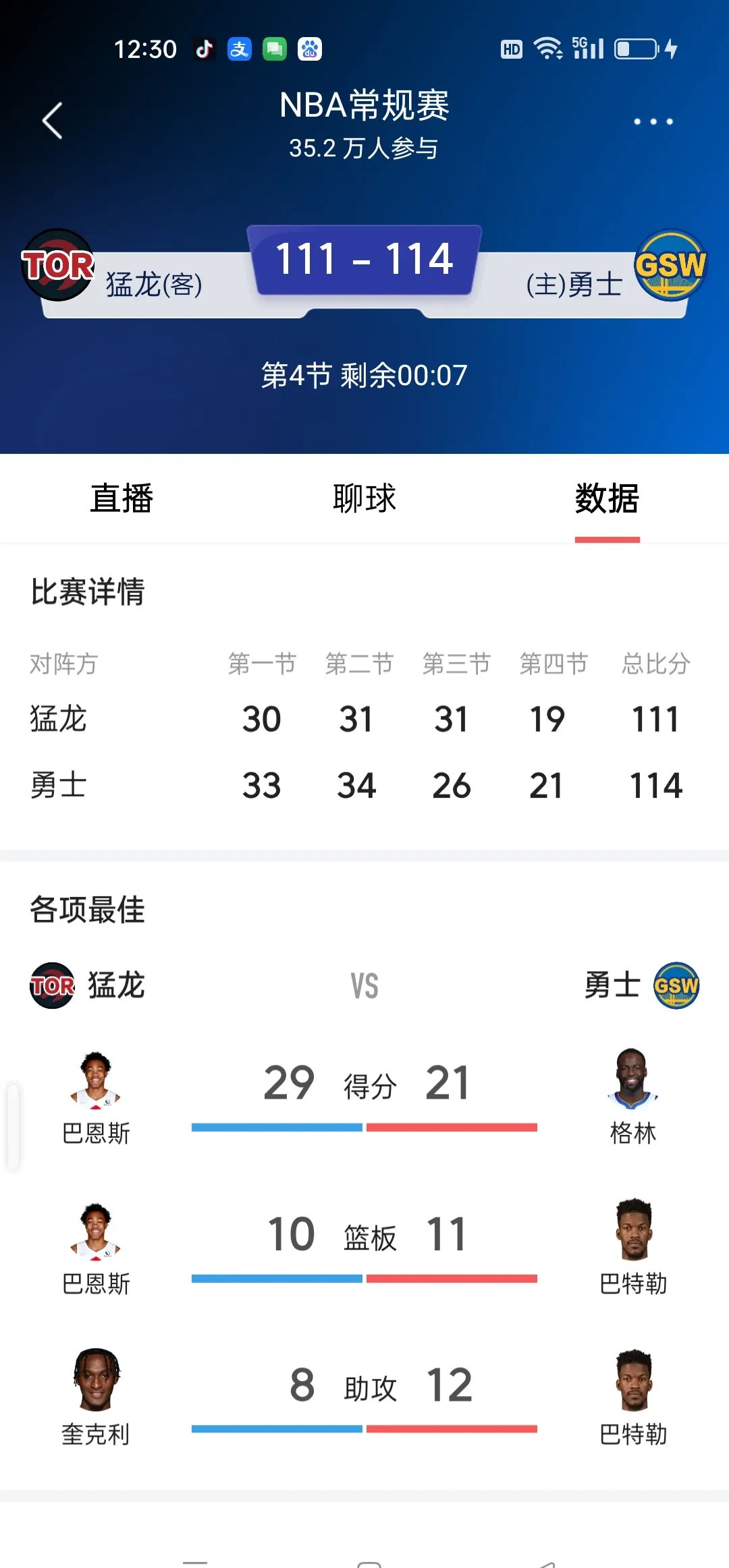 包含勇士关键时刻失误不断，球队憾负对手，知道国内有些.的词条